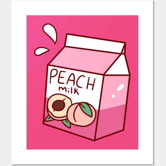 Peach Milk Wall Art by saradaboru